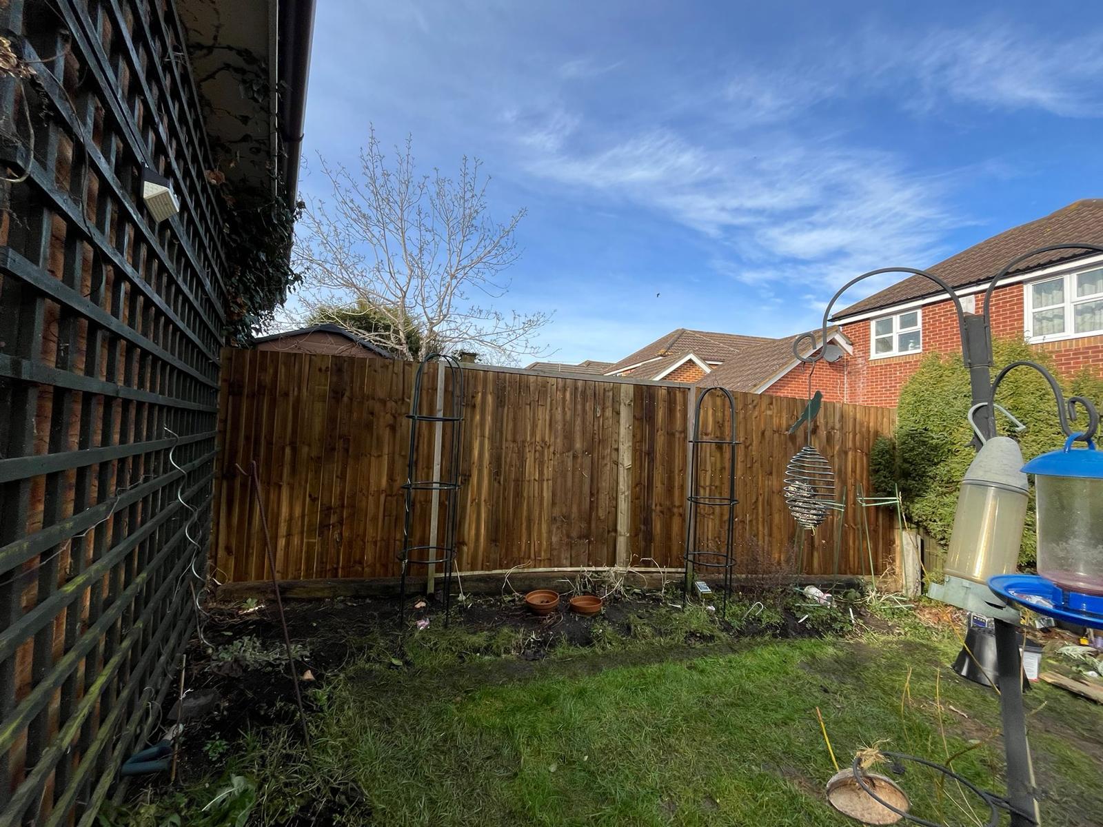 New fence installation